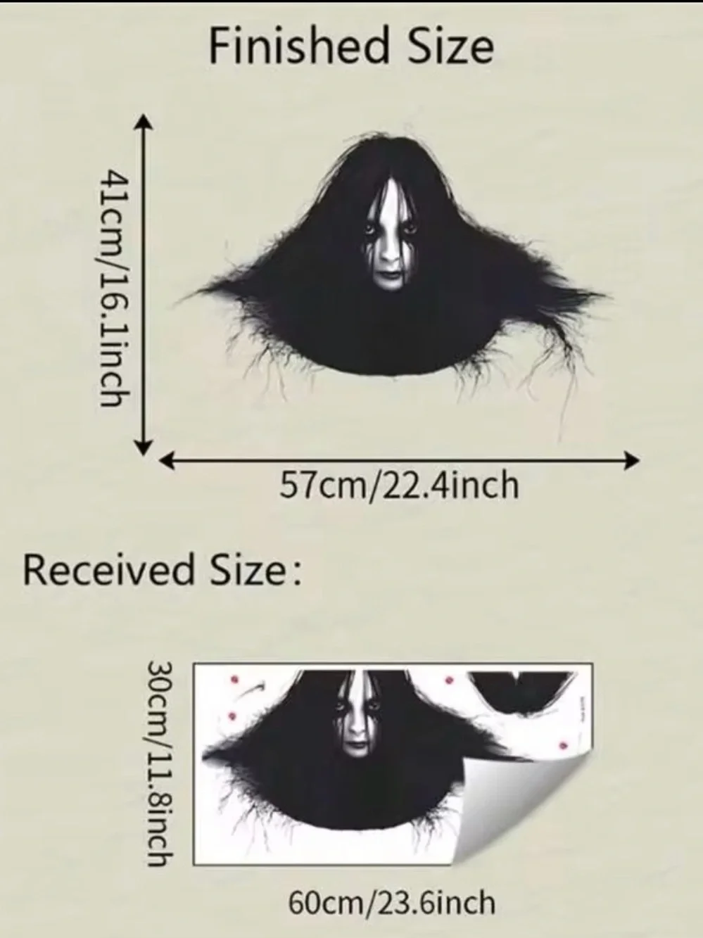Black Creeping Spirit Floor Decal NEW